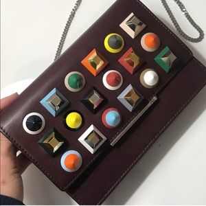 Fendi clutch chain wallet